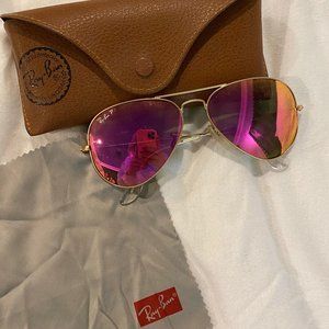 Ray-Ban Pink Mirror Aviators